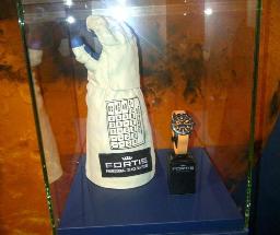 Actual glove from a Russian space suit - Fortis watch shown for scale